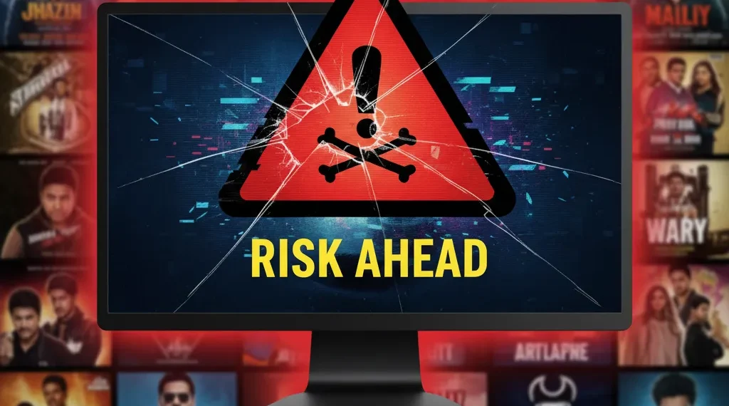 🎬 The Hidden Costs Of Movierulz3: Why Piracy Is A Dangerous Download 1 Warning Sign On A Screen About Movierulz3 Risks And Illegal Content.