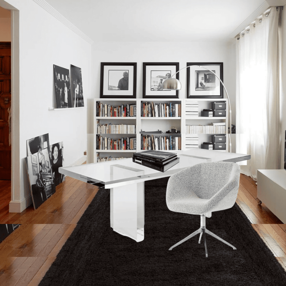 How To Make Your Home Office Look Modern With A Clear Acrylic Desk 2 How To Make Your Home Office Look Modern With A Clear Acrylic Desk 1