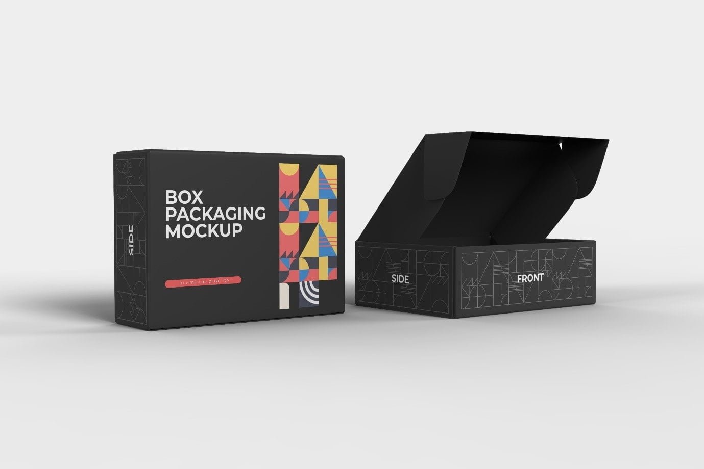 High-Quality Black Mailer Boxes