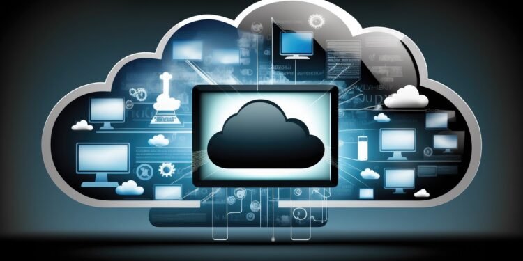 Cloud Computing Technology Concept.ai Generated