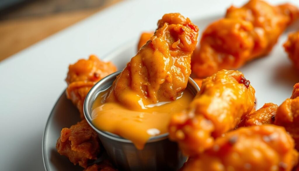 Boneless Wings And Dipping Sauce