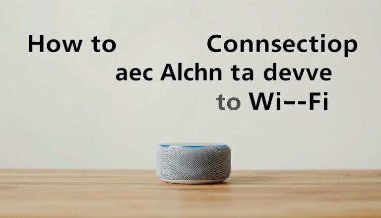 how to connect alexa to wifi 
