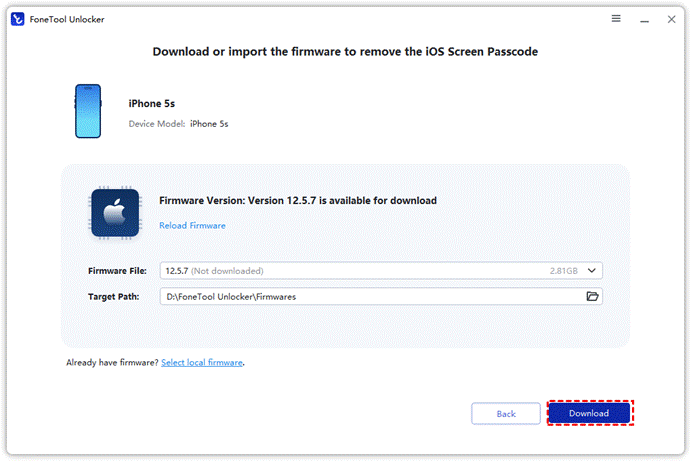 Click The Download Buttoon To Get The Fireware