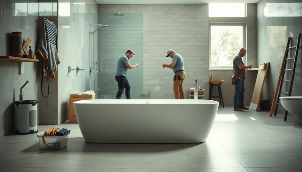 Shower Tub Installation