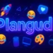 Neon 'Plangud' Text Floating In Cyberspace With Emojis And Meme Symbols – The Viral Internet Slang Term Explained