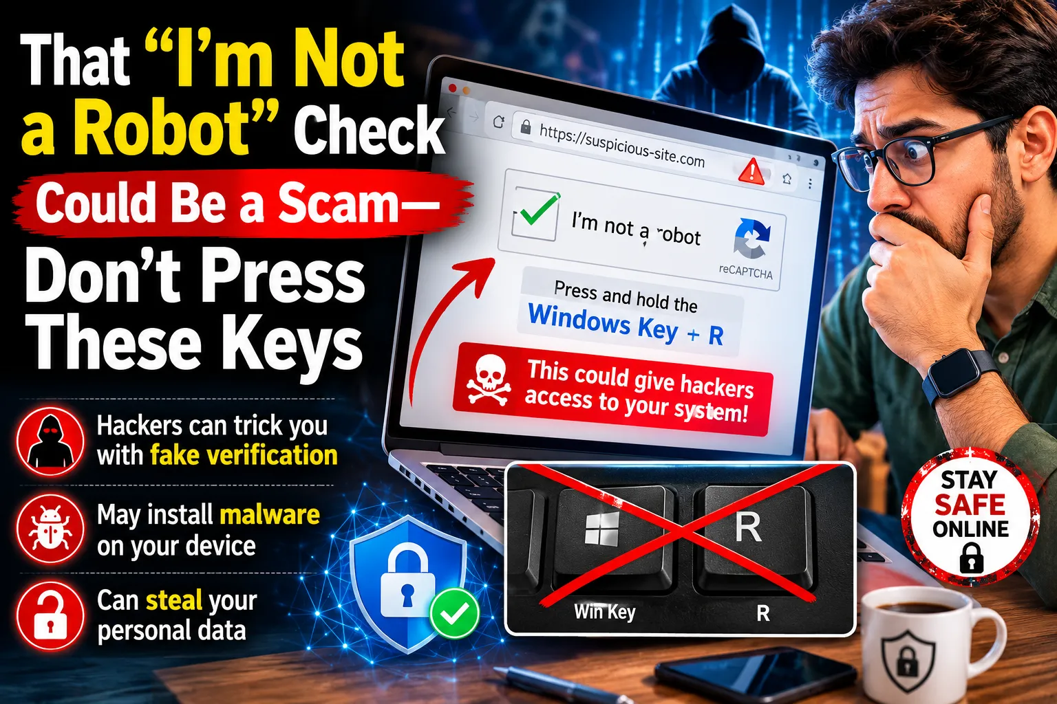 That “I’m Not a Robot” Check Could Be a Scam—Don’t Press These Keys